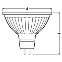 RADIUM LED reflector lamp MR16 ESSENCE MR16 20 827/36° switchable 3,4W 210lm 2700K 36° CRI >80 