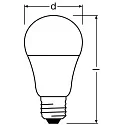 RADIUM LED lamp pear STAR+ KLASSIK A75 DIM 827/F matt 5,2W 1095lm 2700K 330° CRI >80 dimmable