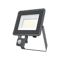 floodlight STAR 3000/830 BK SENSOR with sensor, tiltable, switchable IP65, black 