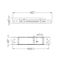 RADIUM Controlador de LED DC DRIVER ON-OFF 30W/700MA corriente constante, conmutable, gris plateado