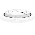 RADIUM ceiling luminaire SURFACE STAR 450 PS CCT CCT Switch, impact resistant, direct / indirect, multipower IP54, white 