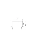 RADIUM accessories profile cover PROFIL M / COVER  SMALL short