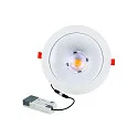 Luz downlight GLAN XS Ø 175MM Plug&Play rígido, CCT Switch, UGR < 19, multipower IP20, blanco 
