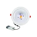 Luz downlight GLAN S Ø 207MM Plug&Play rígido, CCT Switch, UGR < 19, multipower IP20, blanco 