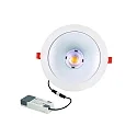 Luz downlight GLAN M Ø 237MM Plug&Play rígido, CCT Switch, UGR < 19, multipower IP20, blanco 