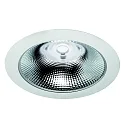 Luz downlight GLAN S Ø 207MM Plug&Play rígido, CCT Switch, UGR < 19, multipower IP20, aluminio, blanco 