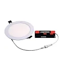 Luminaria empotrable para techos TALAN XS Ø 168MM Plug&Play rígido, CCT Switch, multipower IP44, blanco 