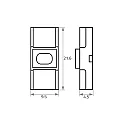 Rutec Unión directa VARDAFLEX 0.8CM - PUSH LOCK-W 2 polos, mate, transparente
