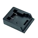 Adaptador VARDAFLEX E WORK LIGHT / DEWAULT-MILWAUKEE ACCU 2 polos, sin cargador, negro