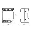 Rutec Unidad de control VARDAFLEX KNX 4 canales, Señal de control KNX y salida de tensión, azul