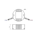 Rutec LED converter, 240mA, 5,8W-10W, 230V AC, dimmable with trailing edge, static, IP64