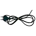 Cable de conexión con conector macho, negro