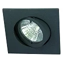 Luminaria empotrable QUADRO giratorio IP20, grafito