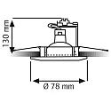 Rutec recessed luminaire MR16 rigid IP20, mat, black