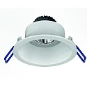 recessed luminaire TOM ROUND (EMPTY CASE FOR LED MODULE Ø5CM) round, swivelling, without socket IP20, white matt dimmable