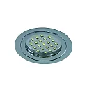 Luz downlight LARA redondo IP40, cromo regulable