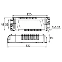 Panel de LED 620X620MM UGR < 19, on/off, 40W 4800lm 4000K 120° CRI >80
