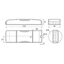 Rutec Projekt LED panel 620X620MM DALI TW DALI controllable, tunable white, UGR < 19, dimmable 38W 4100lm 3000-6000K 120° CRI >80