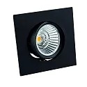 Luminaria empotrable para techos BAN COB giratorio, cuadrado, corriente constante IP40, negro regulable
