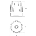 Rutec Projekt LED module CORU-80 POWER with plug, voltage constant 31W 3498lm 3800K 40° CRI 90 dimmable