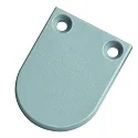 Tapa final UP20/11 semicircular, aluminio