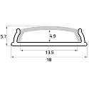 Rutec Projekt Perfil en U BENDABLE FUP18/6B plano, plegable, aluminio