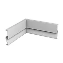 Conector de esquina SOCKET PROFILE PFG401 esquina interior, plata