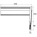 Rutec Projekt Conector de esquina SOCKET PROFILE PFG400 esquina exterior, plata