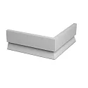 Conector de esquina SOCKET PROFILE PFG401 esquina exterior, plata