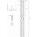 Rutec Projekt Perfil VARDAFLEX PLATIN 272° TVQ - 1M flexible, aluminio