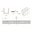 Rutec Projekt Perfil VARDAFLEX BENDABLE PLATIN SVQ plegable, aluminio