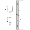 Rutec Projekt Perfil VARDAFLEX NEON / PLATIN SVQ/TVQ - 45° TILTED - 2M inclinado, aluminio