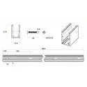 Rutec Projekt Perfil de montaje VARDAFLEX NEON MINI - 2M, aluminio
