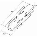 Rutec Projekt Conector de perfiles VARDAFLEX PLATIN PIKO, acero inoxidable