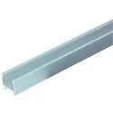 Perfil en U HIGH 23/18 - 2M alto, aluminio eloxado