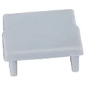 Tapa final PFH405 / PFH408 (COMBINED WITH COVER PFH892) alto, cerrado, gris