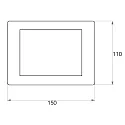 Rutec Projekt Panel de pantalla táctil LCD RGB DMX TOUCHSCREEN versión incorporada, RGB, 5 canales