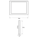 Rutec Projekt Panel de pantalla táctil LCD RGB DMX TOUCHSCREEN 5 canales, Salida de señal de control DMX