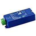 Atenuador de luz 1-10V IN / PWM OUT / 12V-96W / 24V-192W 1 canal, Salida de regulación PWM, azul
