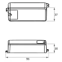 Rutec Projekt Atenuador de luz 1-10V IN / PWM OUT / 12V-96W / 24V-192W 1 canal, Salida de regulación PWM, azul