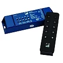 Controlador RF 12V/24V - 240W/480W - SINGLE COLOUR simple, 4 canales, azul, negro