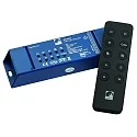 Controlador RF 12V/24V - 240W/480W - RGBW 4 canales, RGBW, con mando a distancia, azul, negro