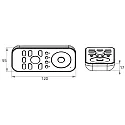 Rutec Projekt Mando a distancia HAND / 4 ZONES/ SELECT (2 COLOURS) doble, 2 canales, con salida de señal de radiocontrol (RF)