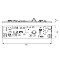 Rutec Projekt Atenuador de luz PROXI SELECT / VARDAFLEX ALU-CV GESTURE CONTROL doble, CCT Switch, Tunable White, controlable con gestos