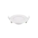Luminaria empotrable FLED DOWNLIGHT SLIM CCT Switch, con difusor IP20, blanco  6W 310lm 3000 / 4000 / 5000K 120° 120° CRI 90