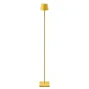 SIGOR LED lámpara de pie a pilas NUINDIE, IP54, 2.2W 2700K / 2200K (Flex-Mood) 180lm, redondo, regulable, amarillo soleado