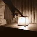 SIGOR battery table lamp NUTALIS 10X10CM cube shape, CCT Switch, with touch dimmer, with charger IP54, snow white dimmable