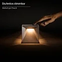SIGOR battery table lamp NUTALIS 10X10CM cube shape, CCT Switch, with touch dimmer, with charger IP54, snow white dimmable
