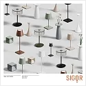 SIGOR battery table lamp NUTALIS 10X10CM cube shape, CCT Switch, with touch dimmer, with charger IP54, snow white dimmable