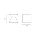 SIGOR battery table lamp NUTALIS 10X10CM cube shape, CCT Switch, with touch dimmer, with charger IP54, snow white dimmable